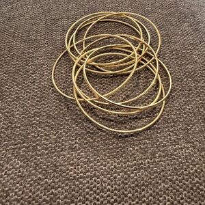 Lane Bryant Gold Tone Stackable Bangle Bracelets